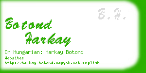 botond harkay business card